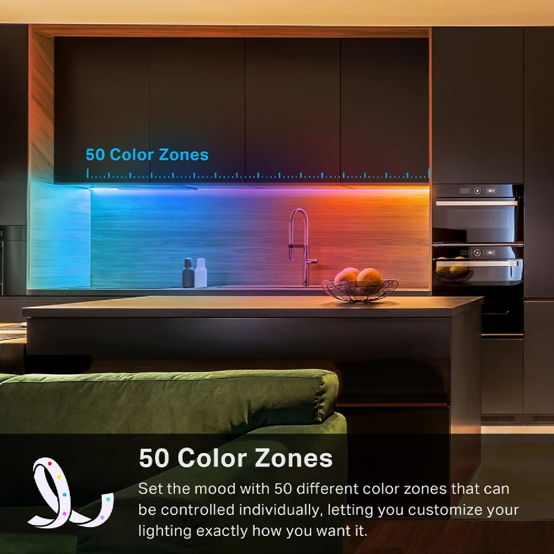 TP-LINK Tapo Smart Wi-Fi Light Strip with Multicolour Zones (5m)