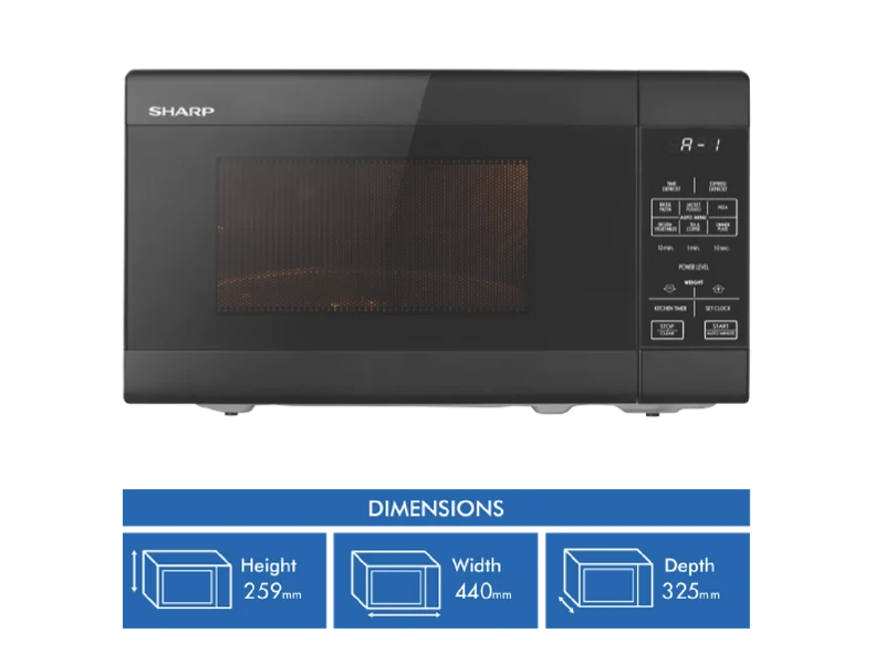 Sharp 20L 750W Microwave Black