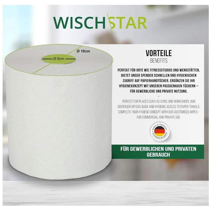 Lorito Handtuchrollenspender Quick weiß mit Innenabwicklung