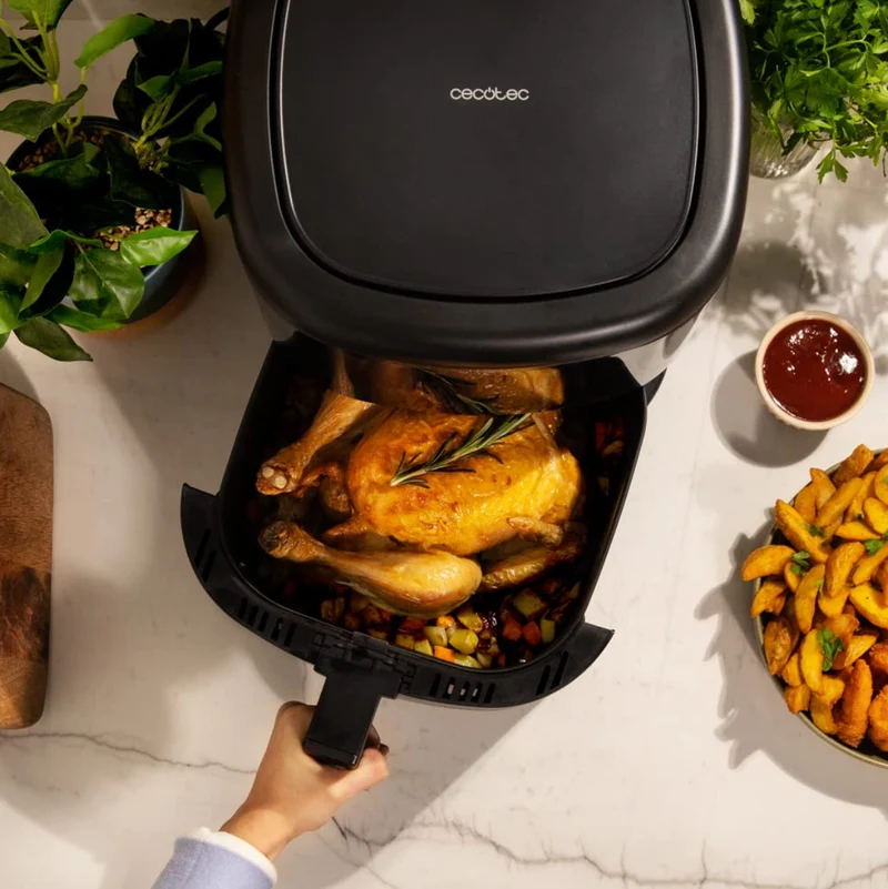 Cecotec Cecofry Bombastik 6000 Friggitrice ad Aria 6L Full 1700W - Tecnologia Avanzata