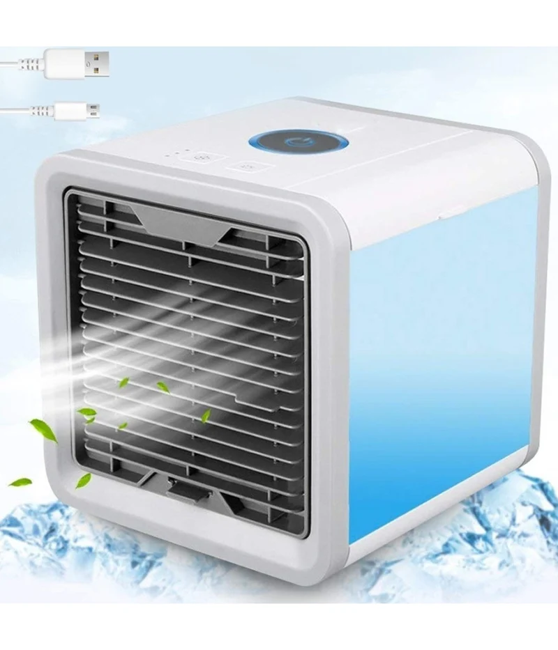 Raffrescatore Evaporativo Portatile USB 3 in 1 per Camper - Ventilatore, Umidificatore e Luce LED