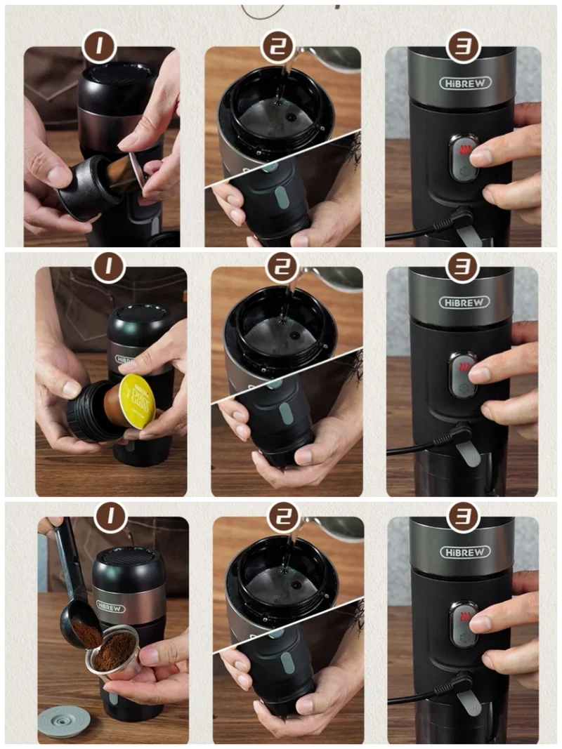 Macchina da Caffè Portatile HiBREW Portatile