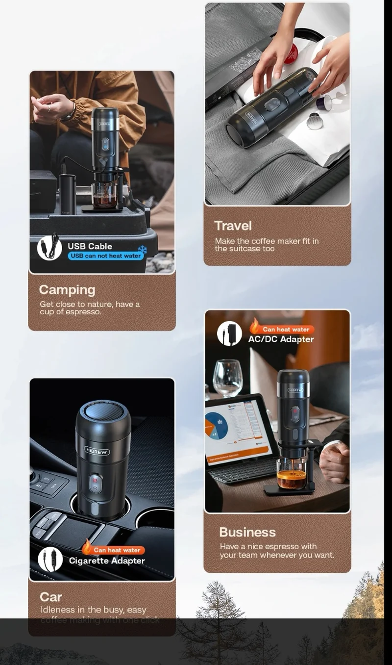 Macchina da Caffè Portatile HiBREW Portatile