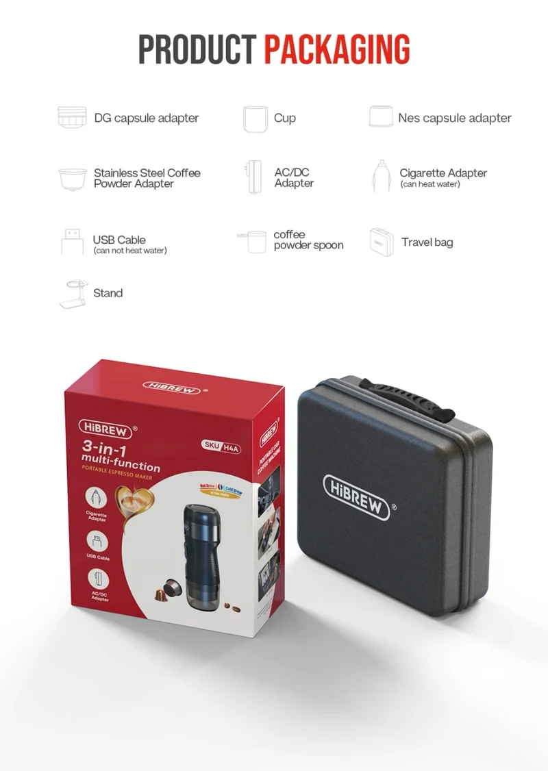 Macchina da Caffè Portatile HiBREW Portatile