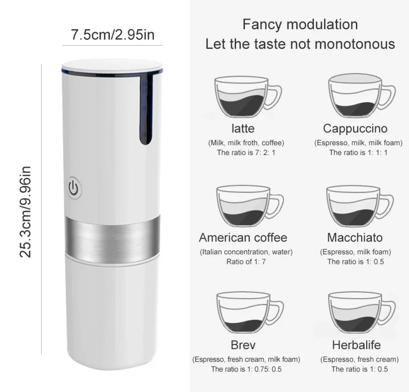 Macchina da Caffè Espresso Portatile USB