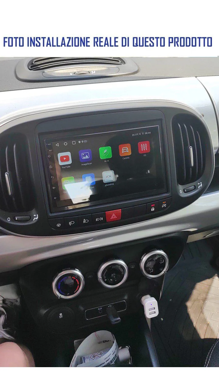 Autoradio Android 7" Stereo Auto Touch WiFi compatibile con Fiat 500L 2017-2023