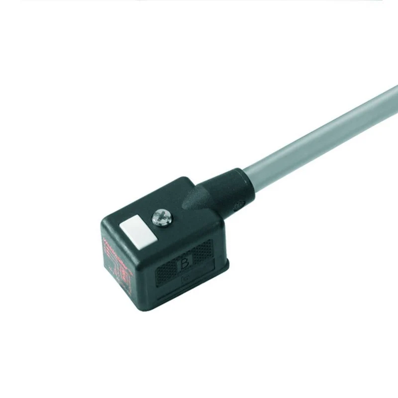 B-Ware Weidmüller Ventilstecker Stecker Anschluss Schwarz Sensorik SAILVSA M8 LED PUR