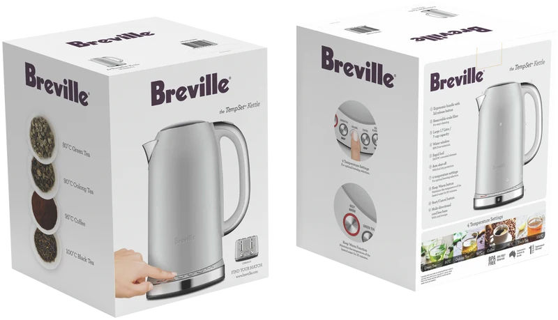 Breville the TempSet Kettle- Light Grey