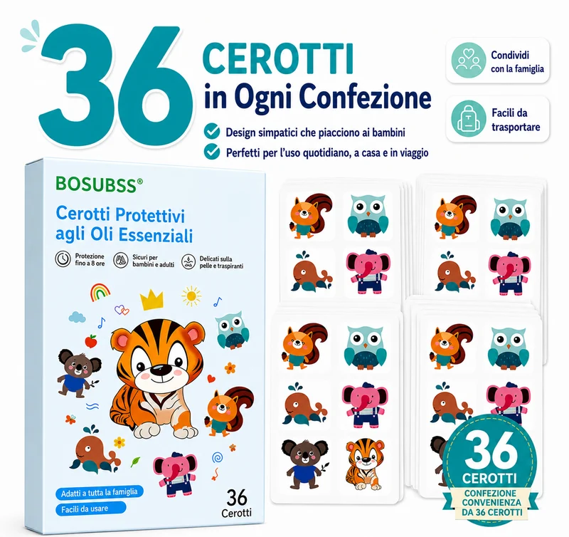 Kit Antizanzare Famiglia - Braccialetti, Dispositivi Elettrici e Cerotti per Bambini