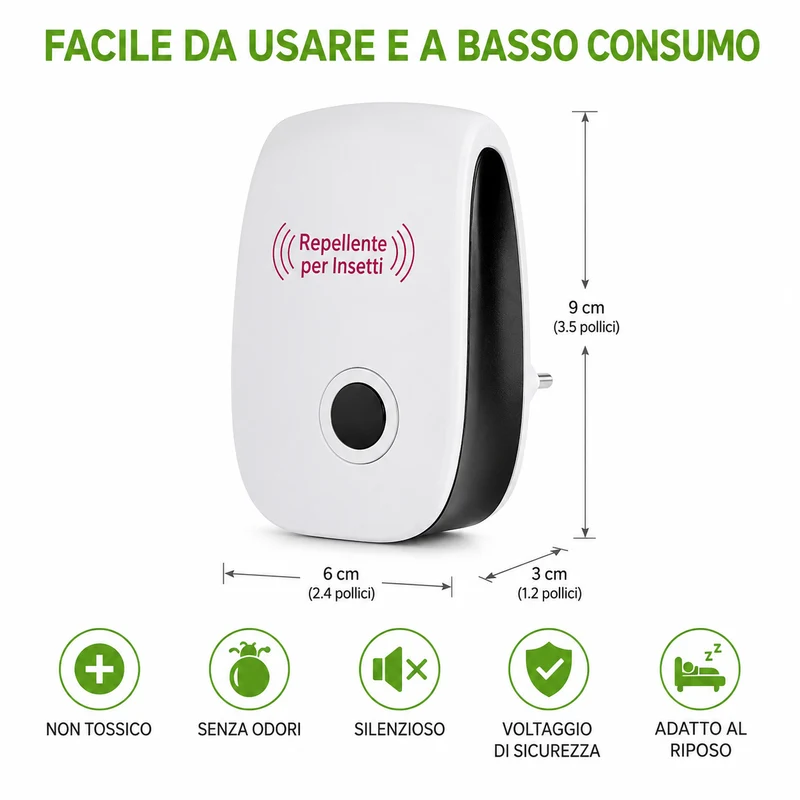 Kit Antizanzare Famiglia - Braccialetti, Dispositivi Elettrici e Cerotti per Bambini