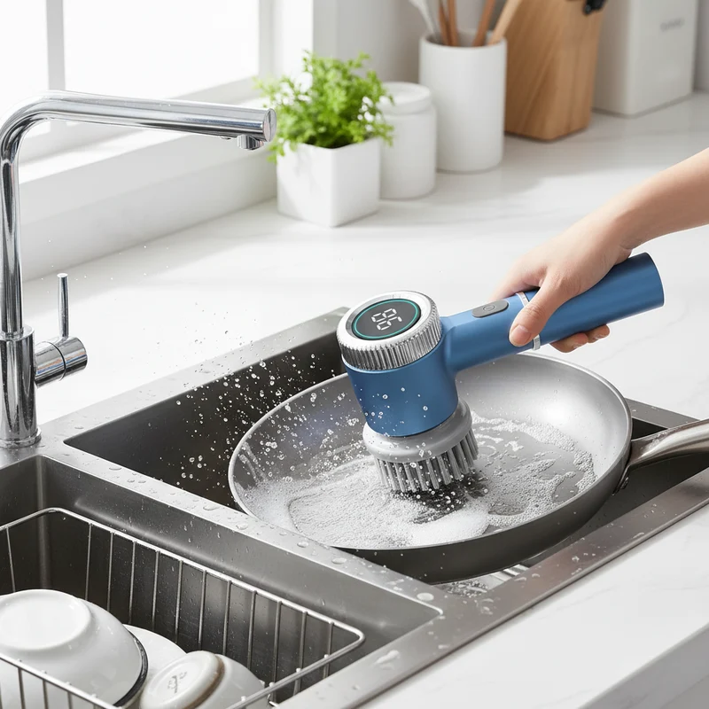 Spazzola Rotante elettrica per pulizia casa 5 in 1