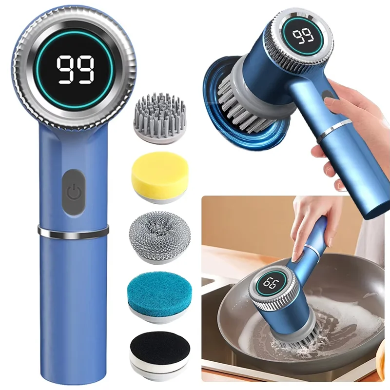 Spazzola Rotante elettrica per pulizia casa 5 in 1
