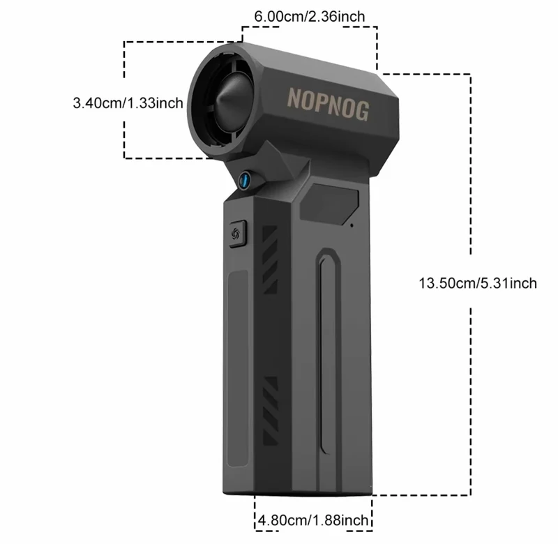 Soffiatore ad aria Turbo Jet Professionale senza fili portatile nopnog usb