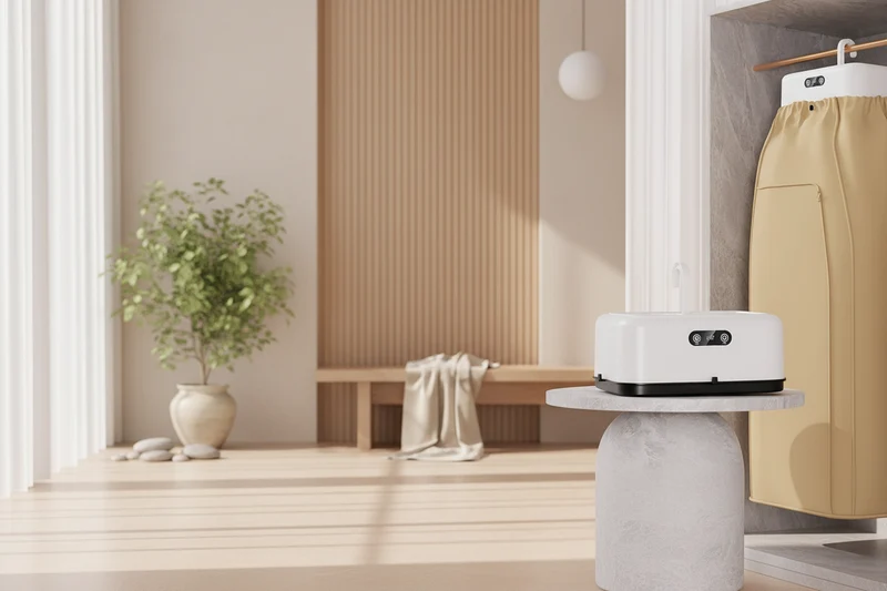 Ferro da Stiro Gonfiabile Automatico Intelligente Portatile - Asciugatura Rapida 360° Sterilizzazione UV