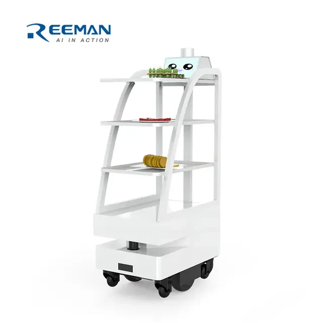 Robot Cameriere Food Delivery Autonomo con AI, Controllo App e WiFi