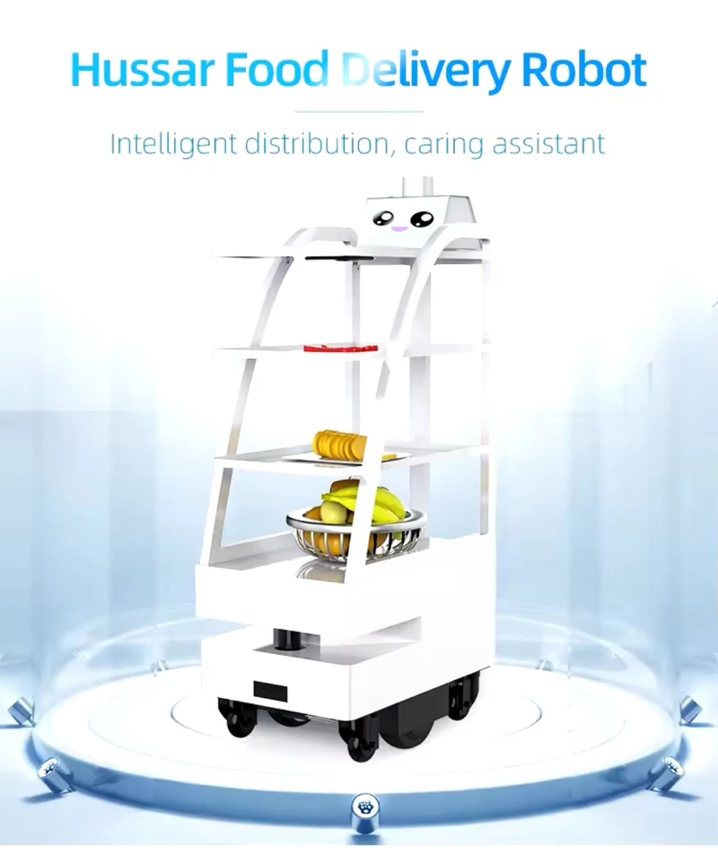 Robot Cameriere Food Delivery Autonomo con AI, Controllo App e WiFi