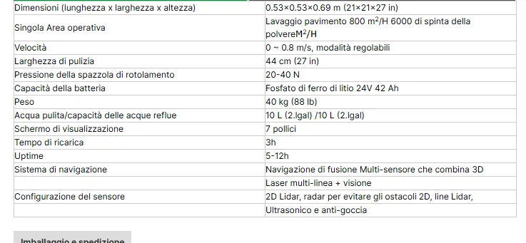 Robot Aspirapolvere Lavapavimenti iTR C2 per Uso Commerciale: Navigazione SLAM, Ricarica Automatica, Controllo App