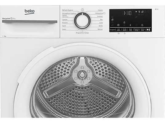 Beko BMT491WI Asciugatrice 9kg Pompa di Calore Inverter Smart