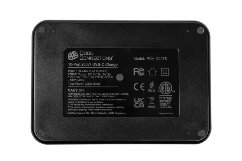 B-Ware Good Connections USB Ladegerät Ladestation Netzteil Schnellladestation schwarz