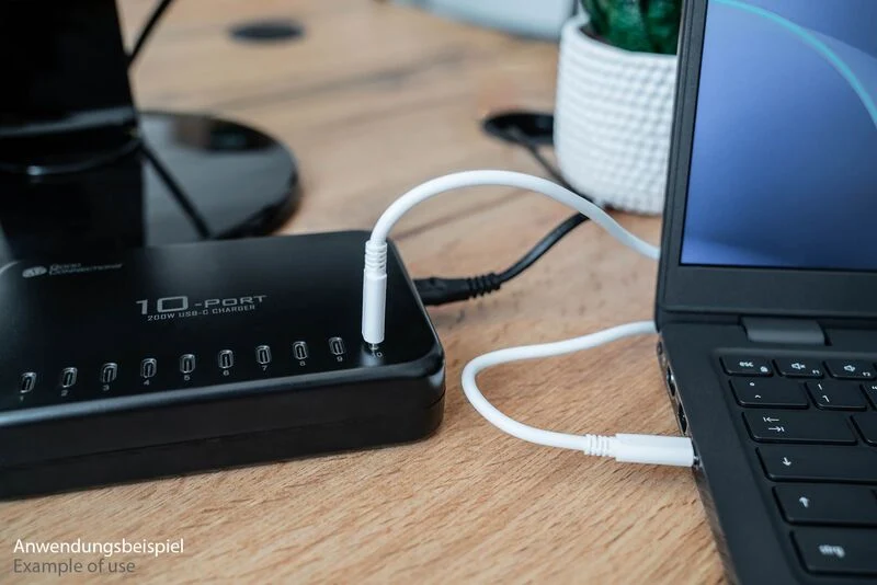 B-Ware Good Connections USB Ladegerät Ladestation Netzteil Schnellladestation schwarz