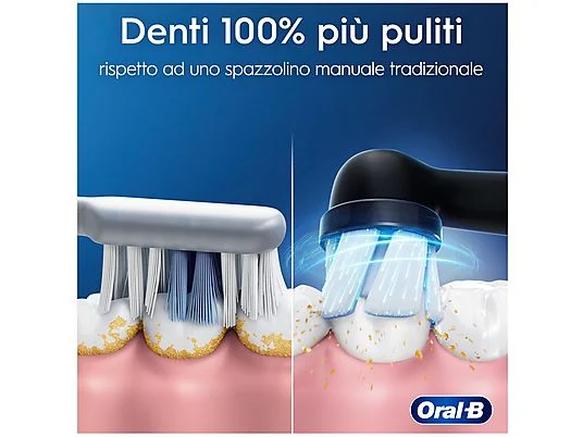 Oral-B Spazzolino Elettrico iO2 Black - Tecnologia Magnetica Ricaricabile