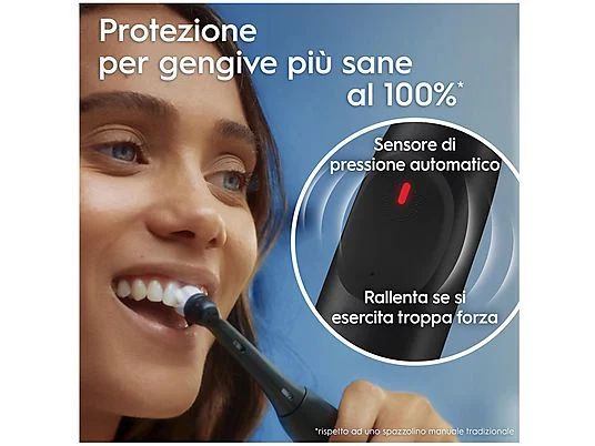 Oral-B Spazzolino Elettrico iO2 Black - Tecnologia Magnetica Ricaricabile
