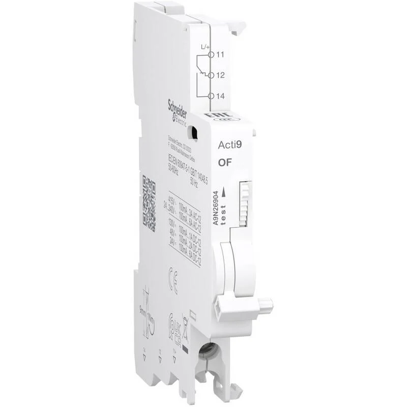 B-Ware Schneider Electric Acti9 Hilfsschalter Wechsler OF Schaltkontakt 1OC 100mA 6A