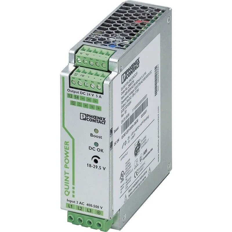 B-Ware Phoenix Contact Netzteil Stromversorgung Hutschienen QUINT POWER 24V 5A 120W