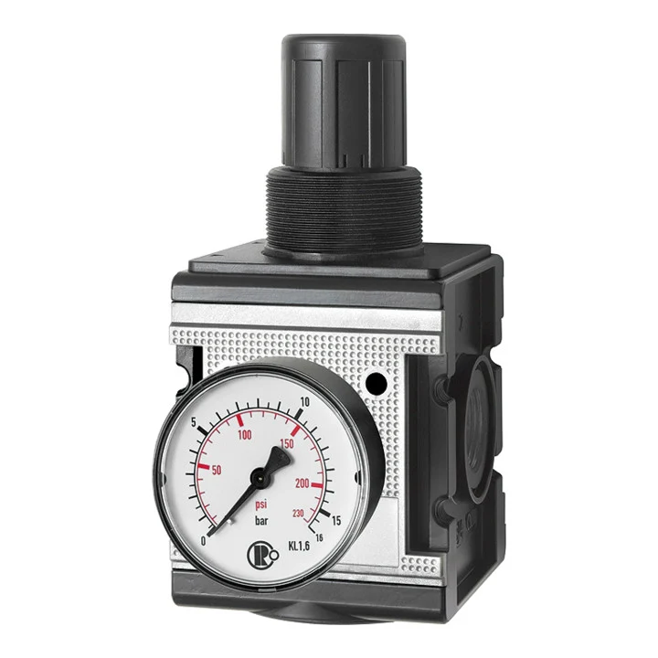B-Ware Riegler Druckregler Regler Multifix Manometer Baugröße 4 G1 Pneumatik Druckluft