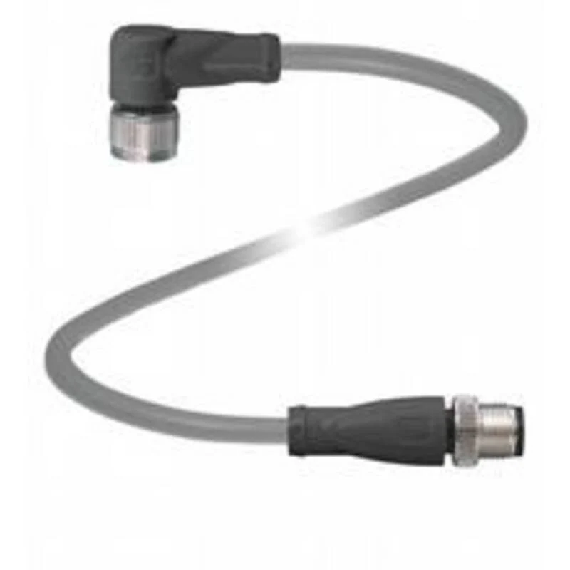 B-Ware Pepperl+Fuchs Sensorsteckverbinder Verbindungskabel Kabel Grau M12 Stecker 5 m
