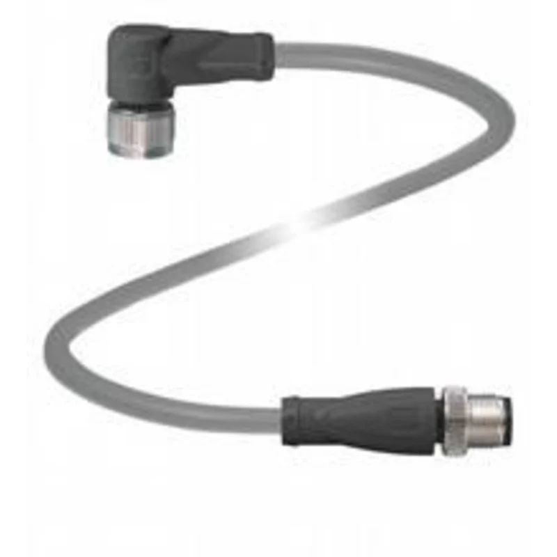 B-Ware Pepperl+Fuchs Sensorsteckverbinder Verbindungskabel Kabel Grau M12 Stecker 5 m