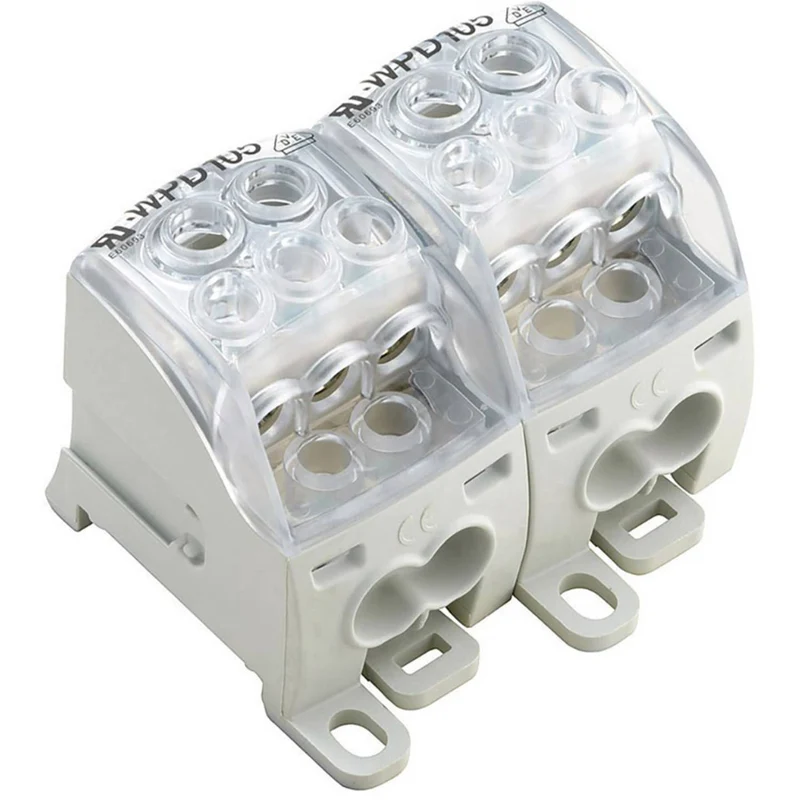 B-Ware Weidmüller Verteilerblock Anschlussblock 1562180000 Grau Transparent 1 Stück