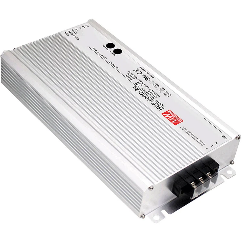 B-Ware MEAN WELL Bleiakku-Ladegerät Batterie-Lader 24 V HEP-600C-24 Ladestrom 21 A