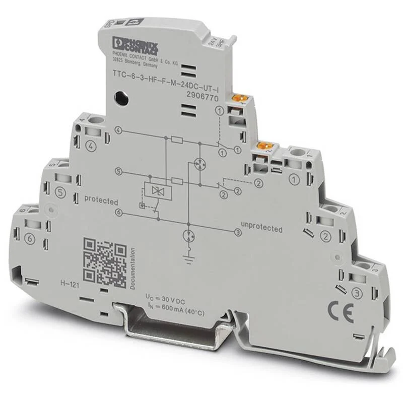 B-Ware Phoenix Contact Überspannungsschutz Ableiter TTC-6-3-HF-F-M-24DC-UT-I 1 Stück
