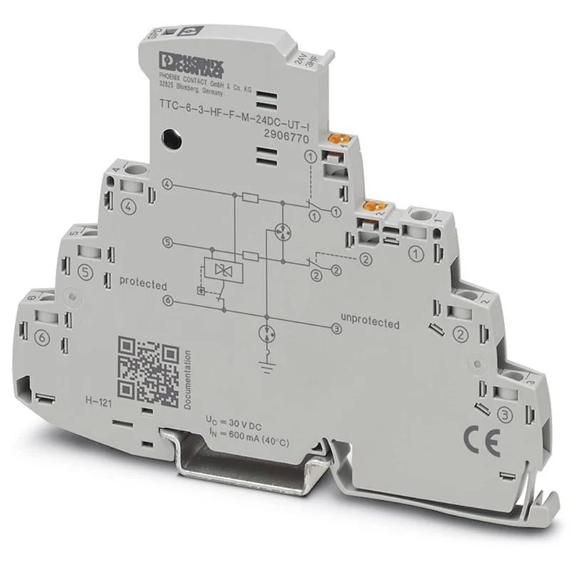 B-Ware Phoenix Contact Überspannungsschutz Ableiter TTC-6-3-HF-F-M-24DC-UT-I 1 Stück