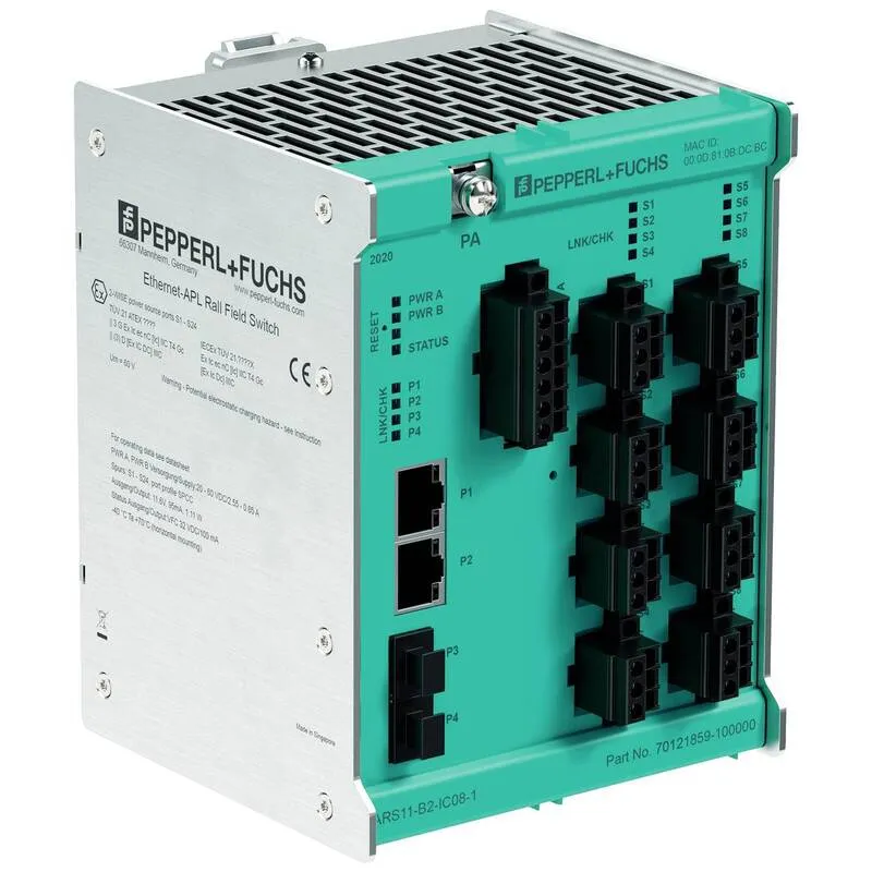B-Ware Pepperl+Fuchs Switch Feldschalter Ethernet-APL ARS12-B2-IC08-1 8-Port Zone 2