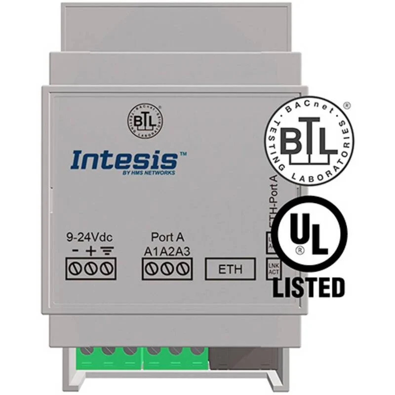 B-Ware Intesis Gateway BACnet Router BACnet MS/TP Gateway Integration INBACRTR0320000