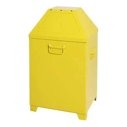 B-Ware Stumpf Sortsystem Abfallbehälter Sammler Signalgelb RAL1003 95 Liter Mod1