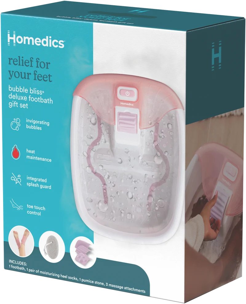 Homedics Bubble Bliss Deluxe Foot Spa Gift Set