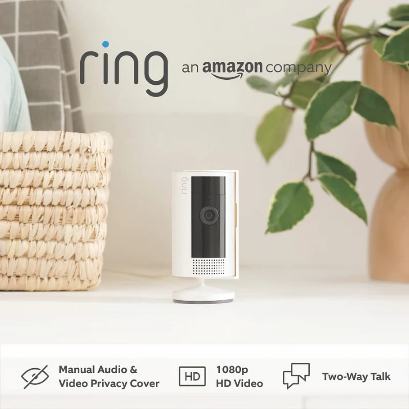 Ring Indoor Camera - Plug-In Security Camera - White