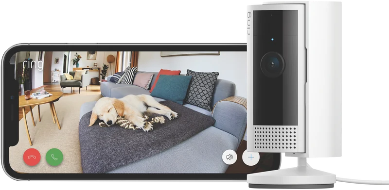 Ring Indoor Camera - Plug-In Security Camera - White
