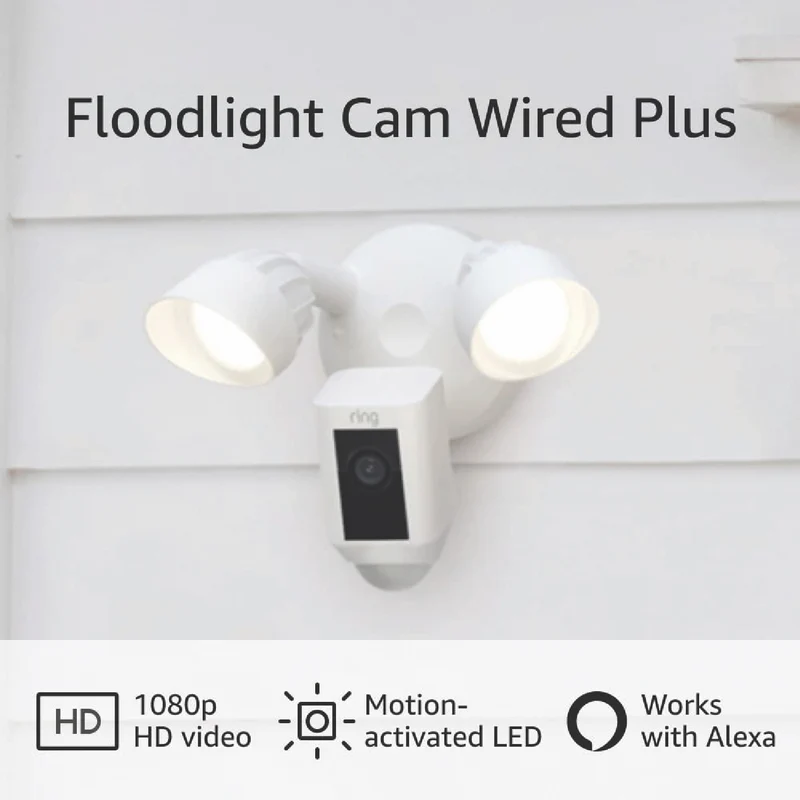 Ring Floodlight Cam Wired Plus (White)