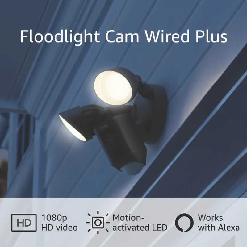 Ring Floodlight Cam Wired Plus (Black)
