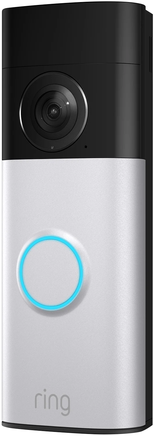 Ring Battery Video Doorbell 2K Plus - Nickel Silver + Chime
