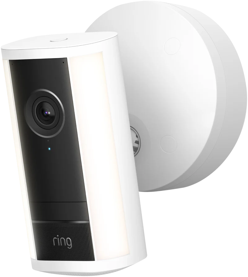 Ring Spotlight Camera 4K Pro - Wired Security Camera - White