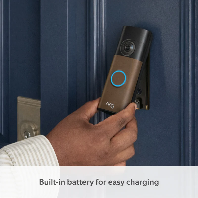 Ring Battery Video Doorbell 2K - Matte Mocha