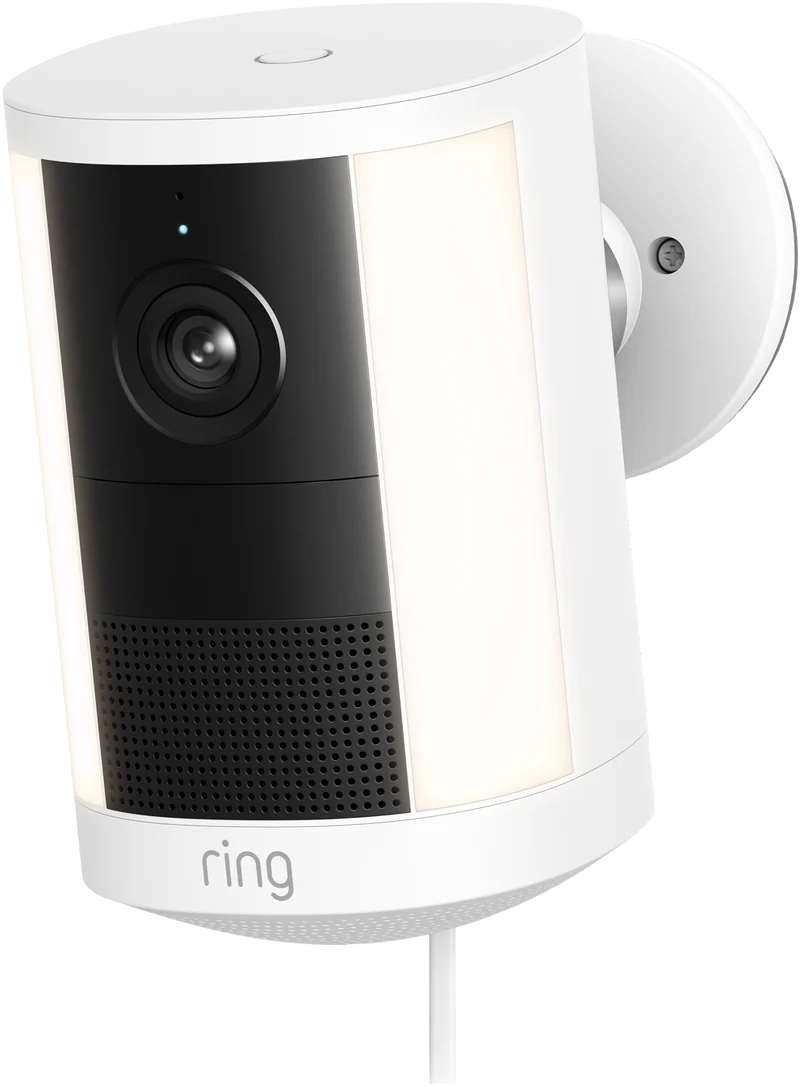 Ring Spotlight Camera 2K - Plug-In Security Camera - White