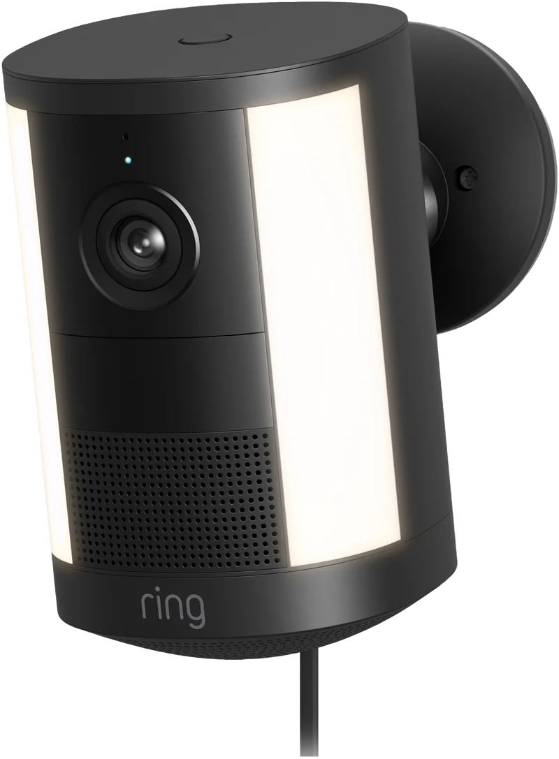 Ring Spotlight Camera 2K - Plug-In Security Camera - Black