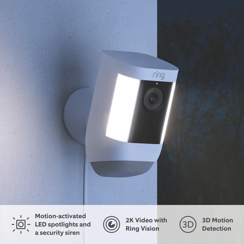Ring Spotlight Cam Pro 2K Plug-in (White)