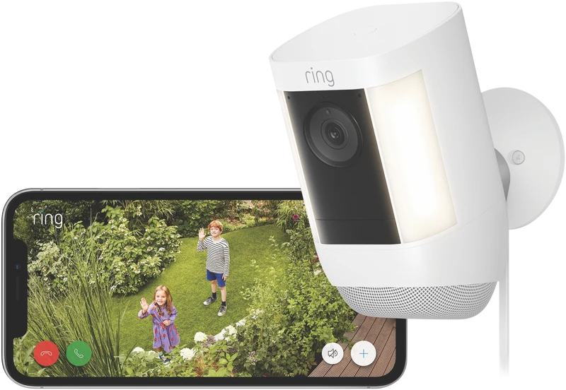 Ring Spotlight Cam Pro 2K Plug-in (White)